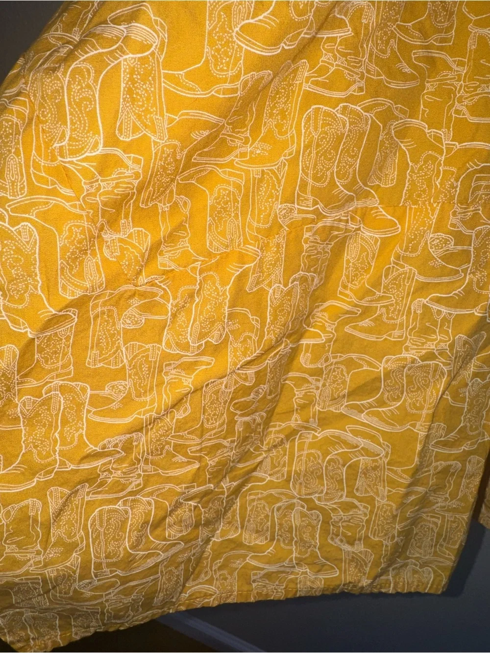 Wrangler Girls' Balloon Sleeve Boots yellow Dress size large